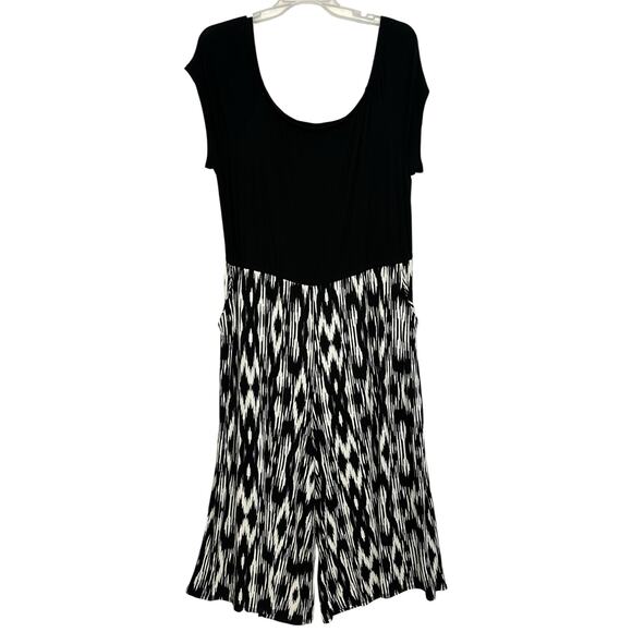 Torrid Super Soft Off Shoulder Culotte Jumpsuit Black Wide Leg Plus Size 3X - Picture 2 of 9